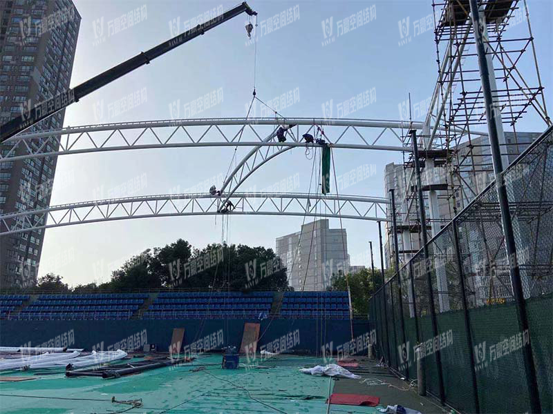 Ningbo Tennis Center Membrane Structure of the second phase Project is Under Construction