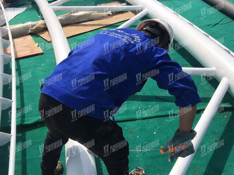 Ningbo Tennis Center Membrane Structure of the second phase Project is Under Construction