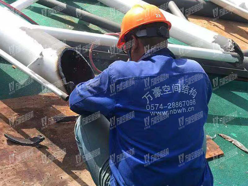 Ningbo Tennis Center Membrane Structure of the second phase Project is Under Construction