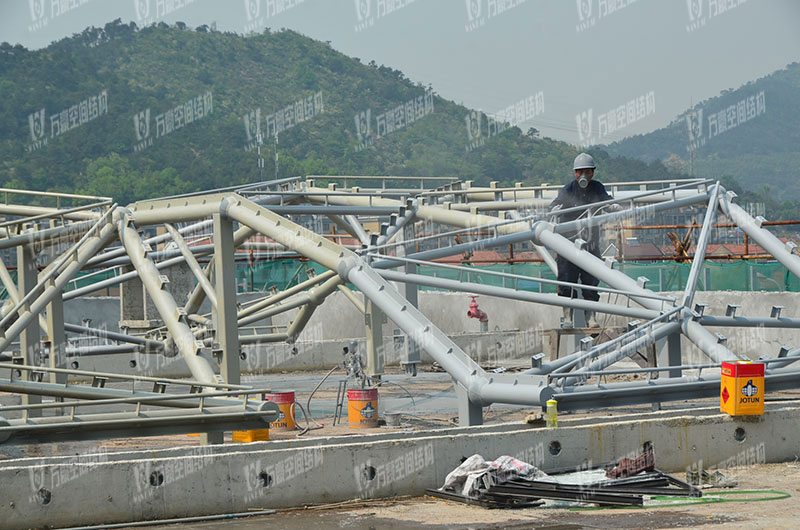 Phase Motor Exhibition Hall Mesh Facade Membrane Structure Project