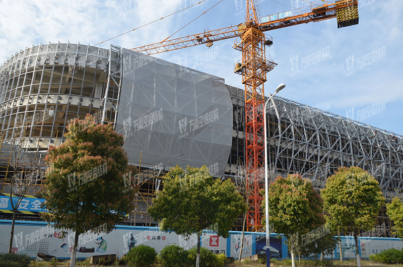 Phase Motor Exhibition Hall Mesh Facade Membrane Structure Project