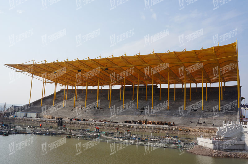 Hengdian Yuanming New Garden Flower Lark Stand Membrane Structure Project