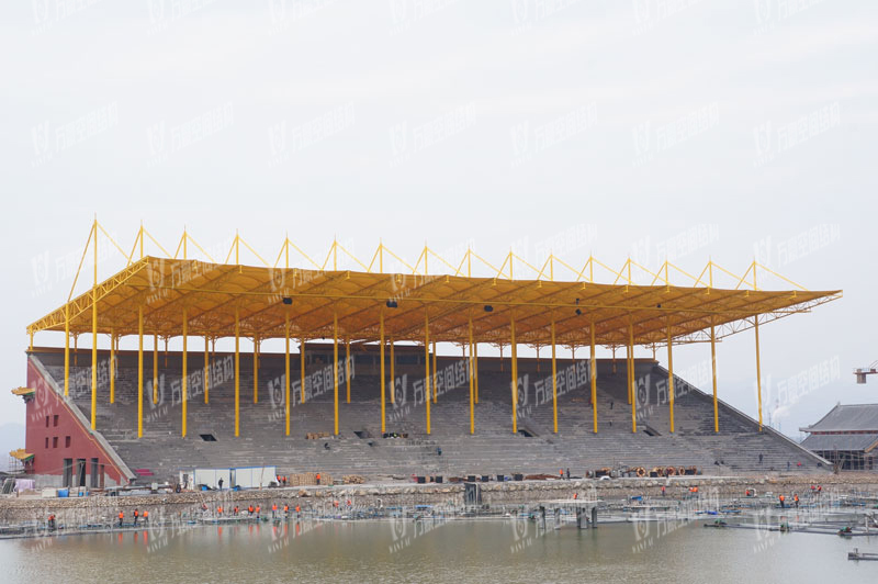 Hengdian Yuanming New Garden Flower Lark Stand Membrane Structure Project