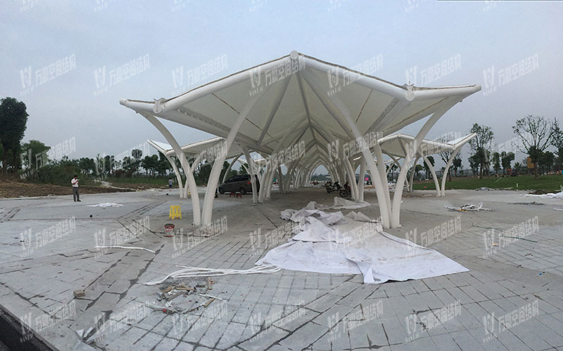 Haining Longdu Lake Landscape Shade Membrane Structure Project