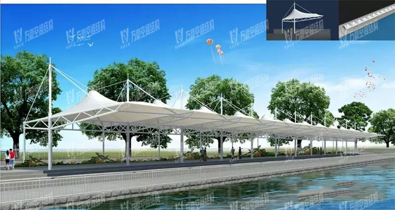 Dongguang Dongjiangxian PTFE Mesh Coating Membrane Structure Project